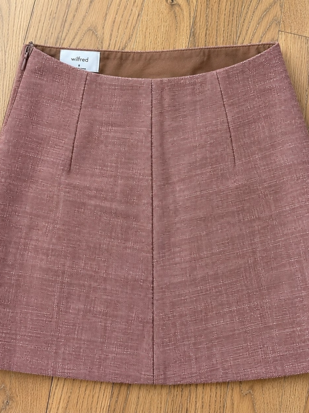 Wilfred Rose Textured Mini Skirt